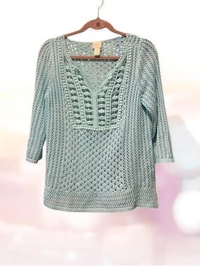 Chico’s Sz 1 Mint Top